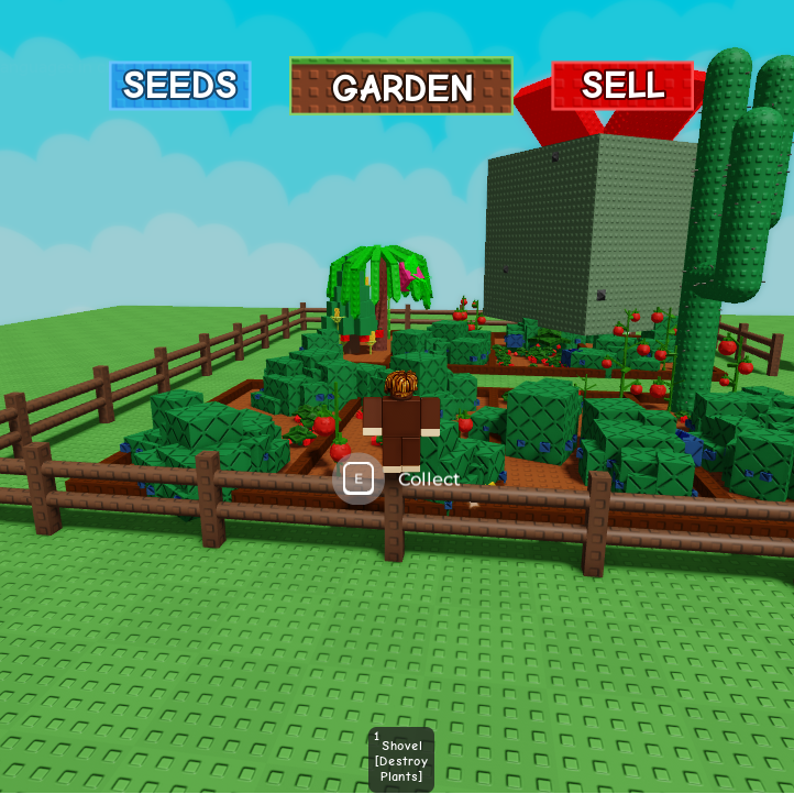Grow A Garden 中精心布置的花园场景